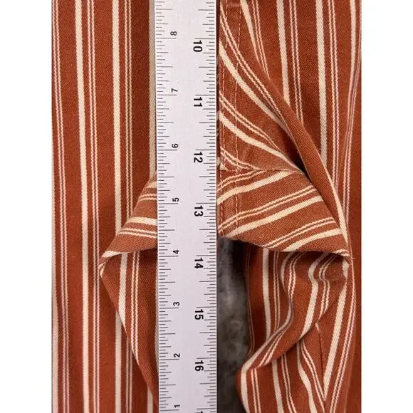 Big Bud Press Western Pants Medium Womens Orange Striped - Picture 4 of 7